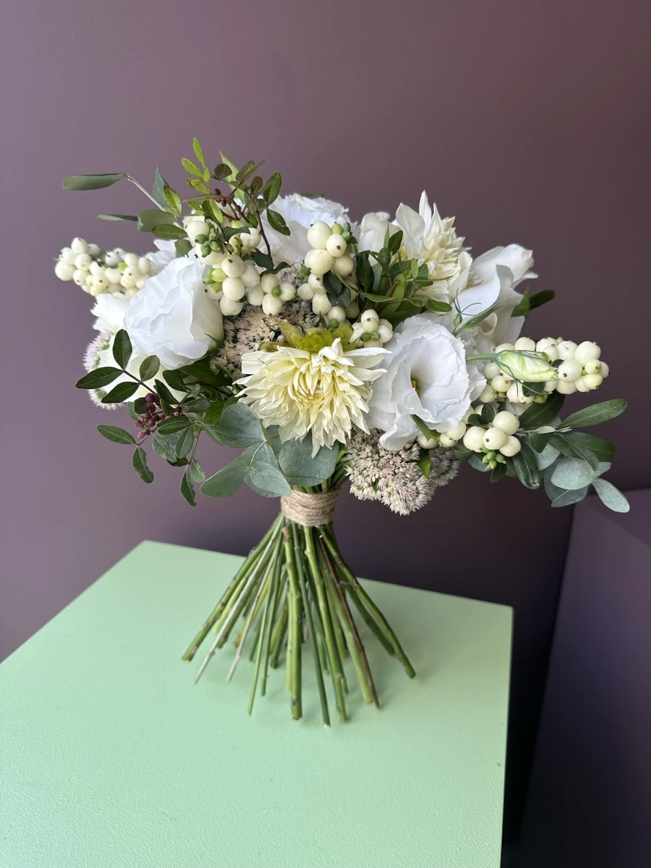 Lisyantus beyaz yeşil mix