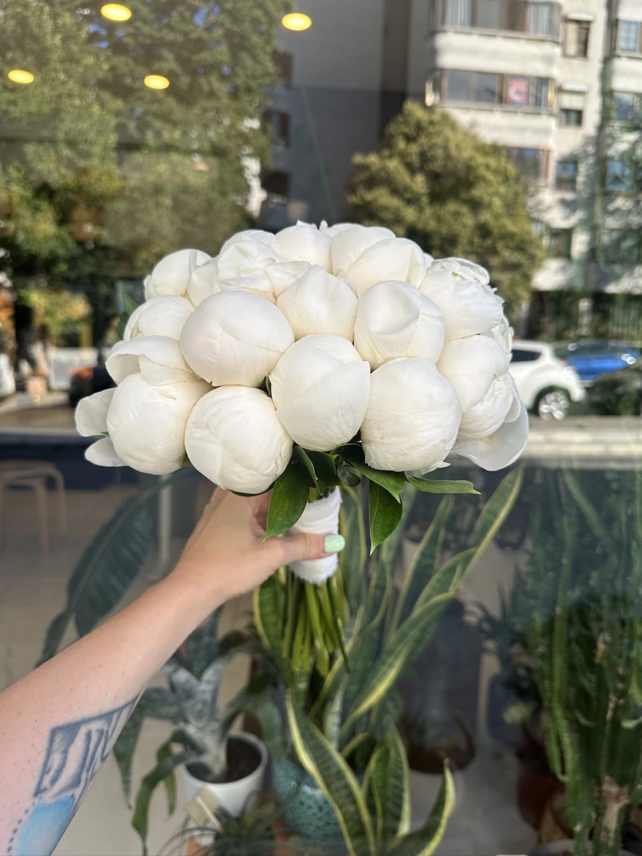 Şakayık Buketi beyaz