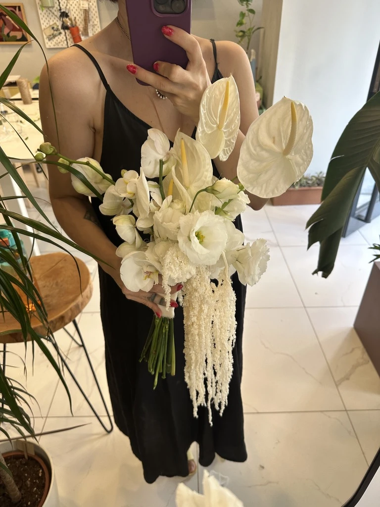 Anthurium Lisyantus Amarantus Buketi