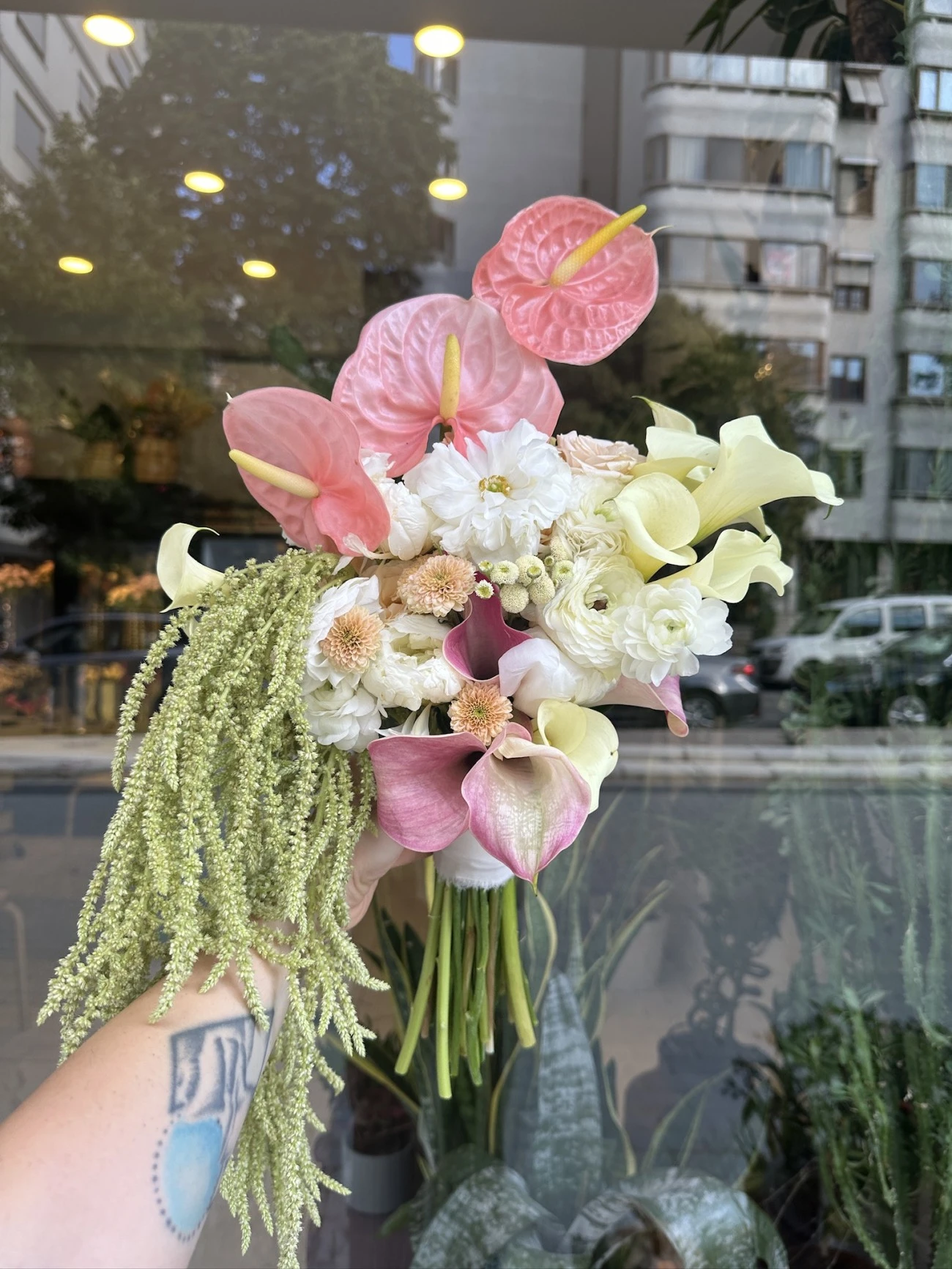 Gala Anthurium Amarantus Buketi